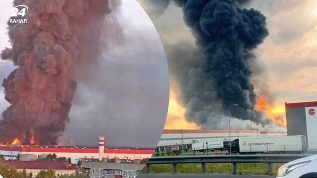 Понад 400 дронів атакували Московську область: палають нафтобаза та склади Wildberries