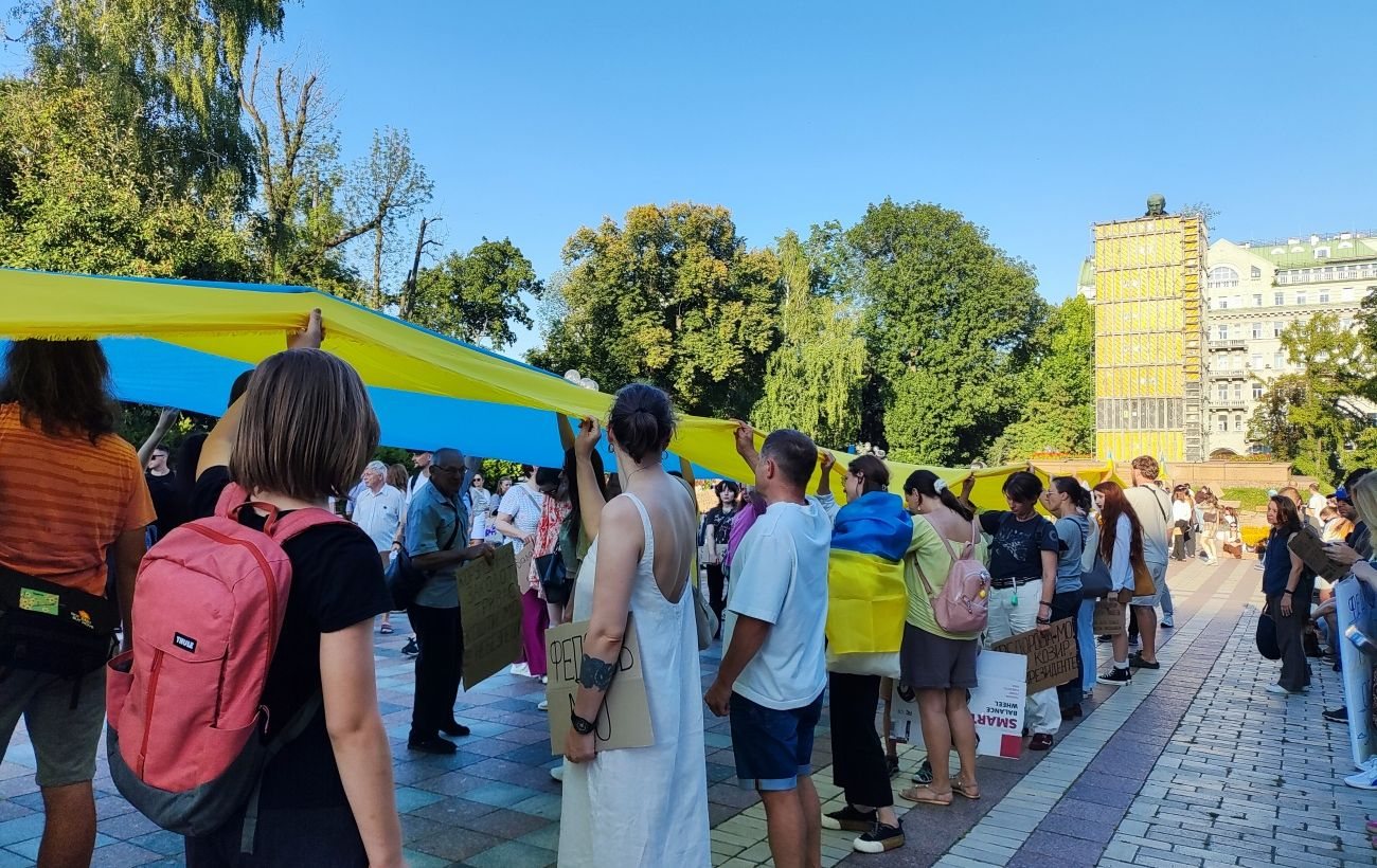 У Києві протестною ходою вимагають повернути Федорова до Міноборони
