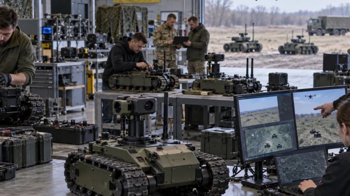 Ratel починає випускати дрони-перехоплювачі для запуску з наземних роботів